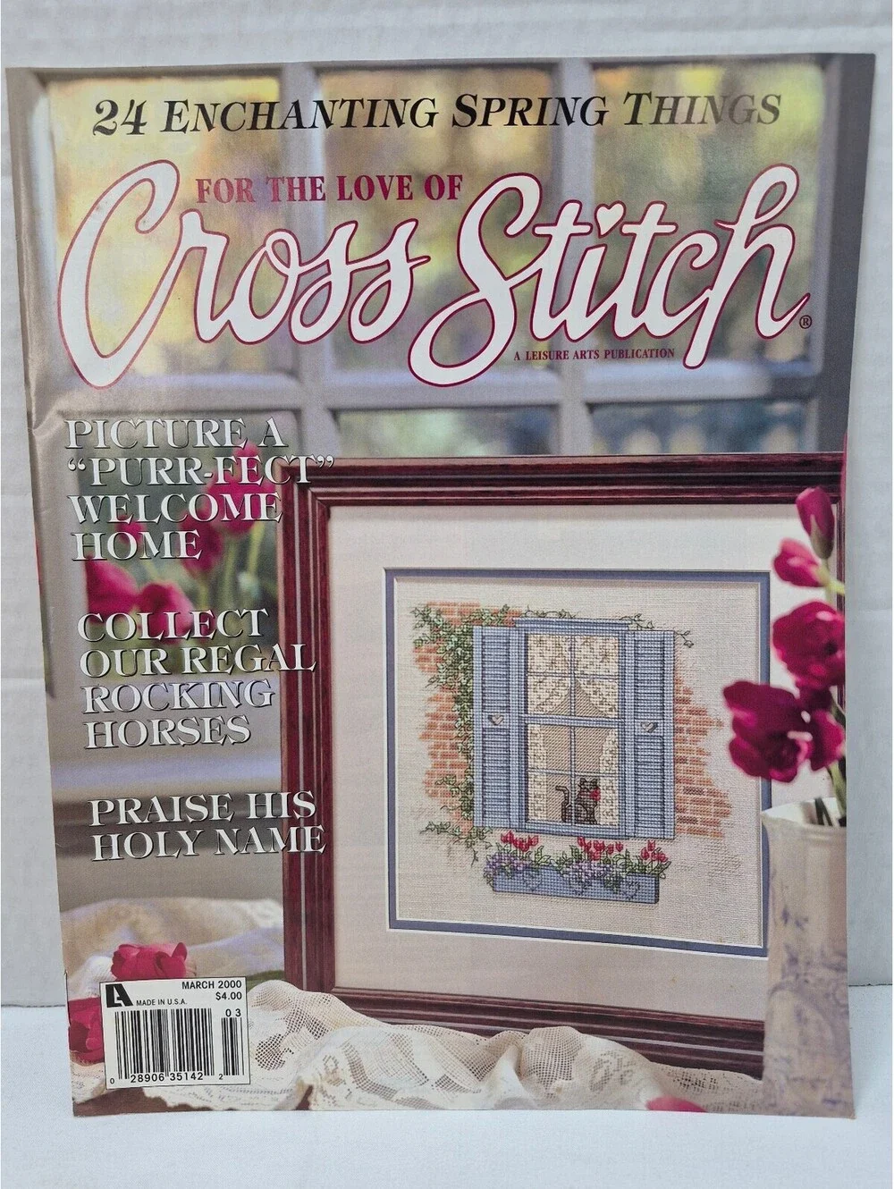 For the Love of Cross Stitch Magazine March 2000 A 'Purr-fect' Welcome Home J282